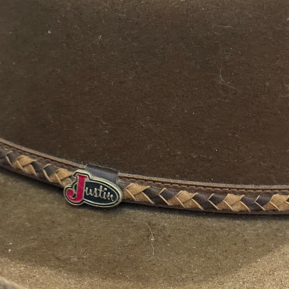 Justin Boots Chocolate Brown Cowboy Hat - Picture 9 of 9